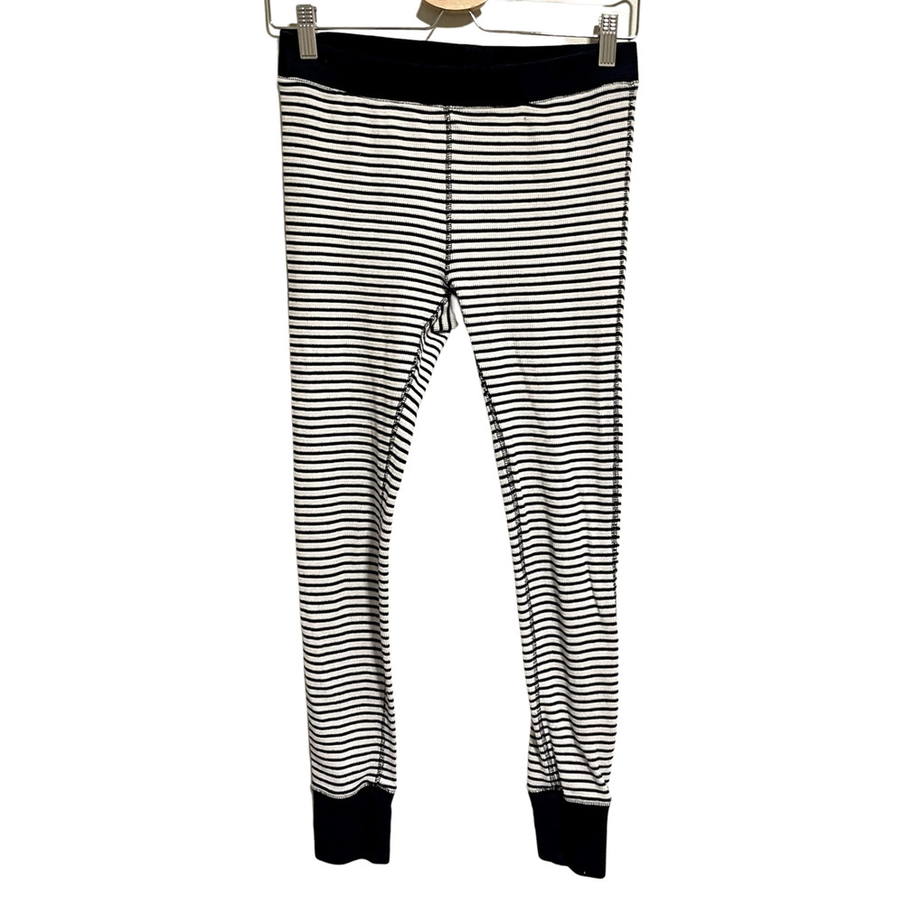 J. Crew Thermal Pajama Pants Long Johns Blue Striped Size Small